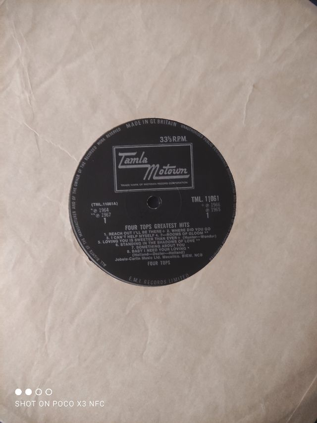 Four Tops Greatest Hits LP