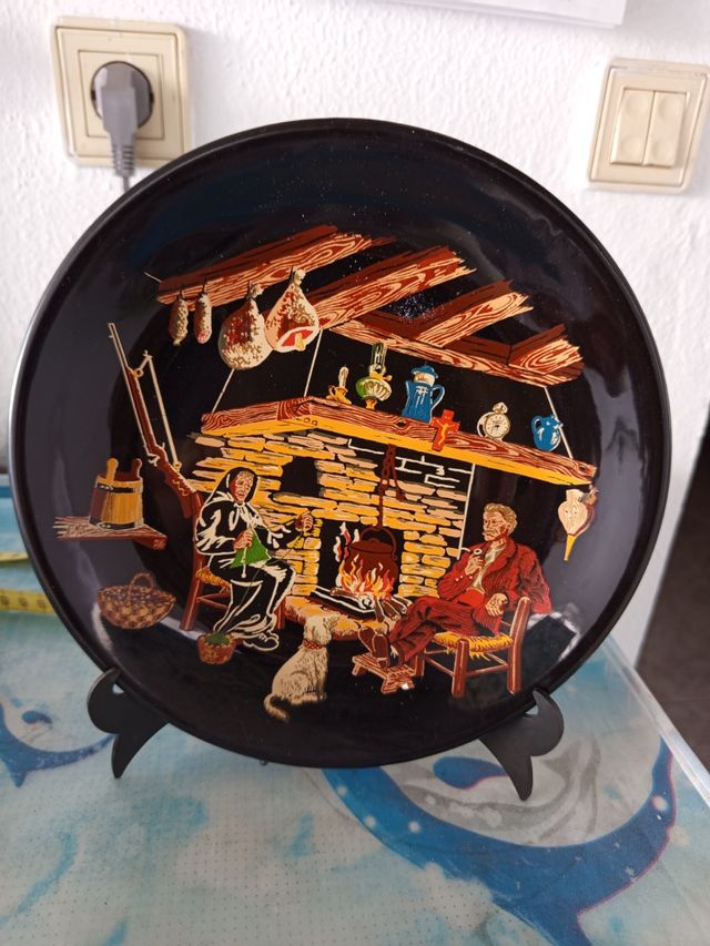 Plato decorativo vintage años 60-70