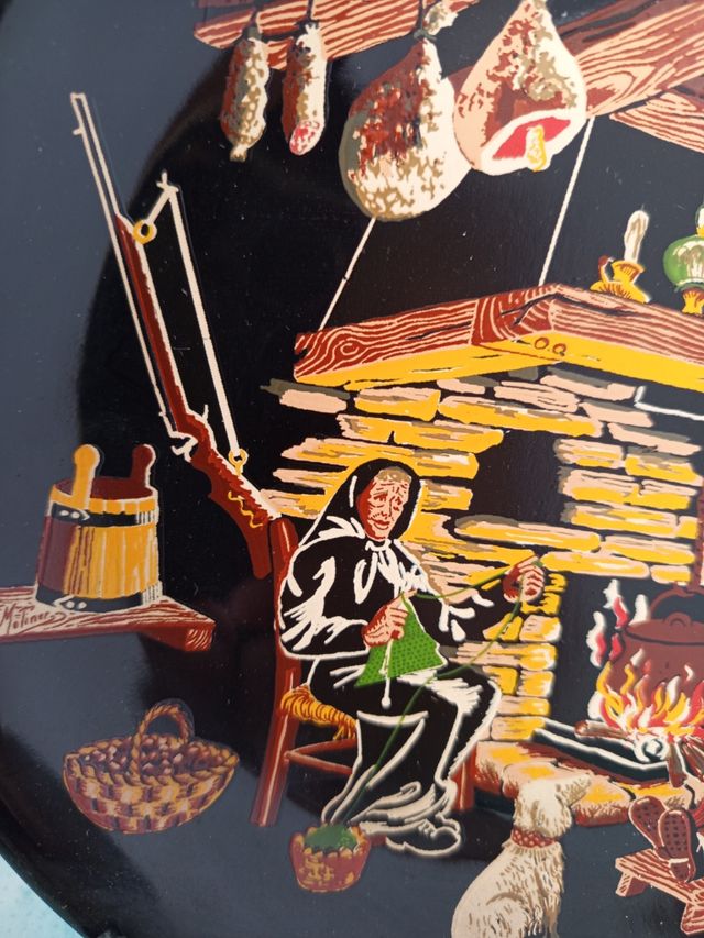 Plato decorativo vintage años 60-70