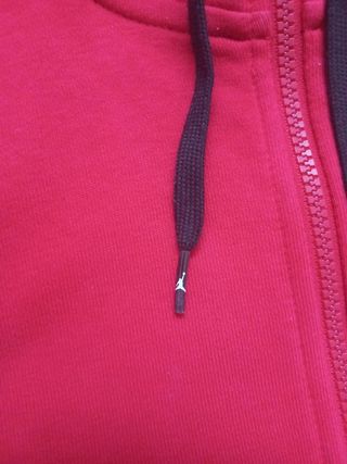 Sudadera Jordan roja c/cremallera
