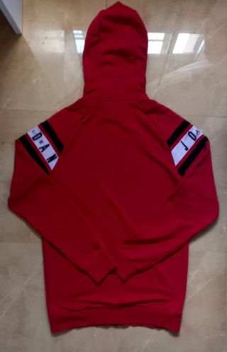 Sudadera Jordan roja c/cremallera