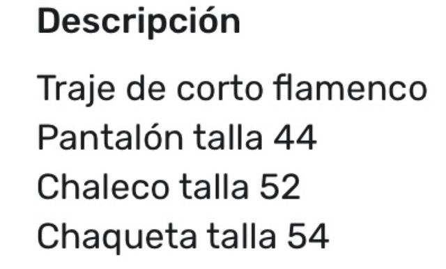 Traje de corto 
marca Jiménez 