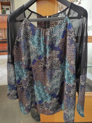 Blusa New Saks Fifth Avenue multicolor