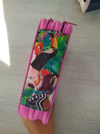 Estuche escolar Baagl - Aves tropicales