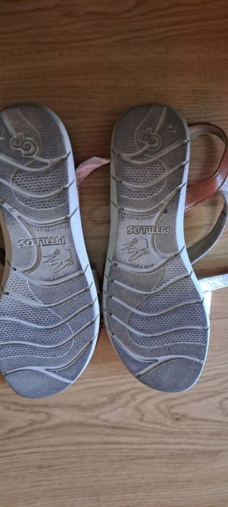 Sandalias Pitillos 38 - Marrón dorado