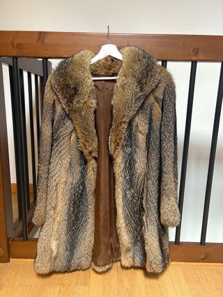 Cappotto pelliccia vintage marrone