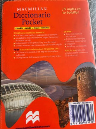 MacMillan Diccionario Pocket Espaol/Ingles Ingl...