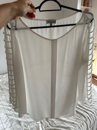 Blusa blanca transparente SHOP 126 - M