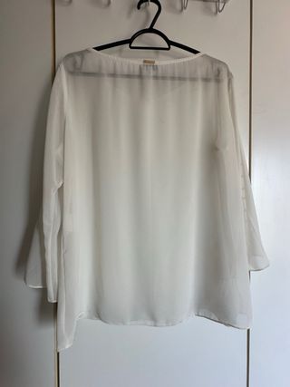 Blusa blanca transparente SHOP 126 - M