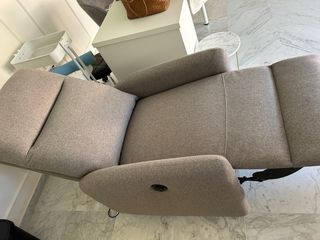 Sillón reclinable gris eléctrico 