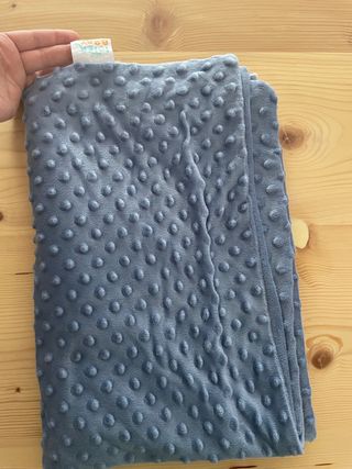 Manta Bebé Burbujas Azul