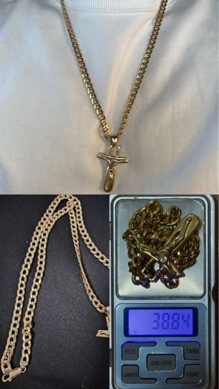 Cadena oro 18k - Cruz