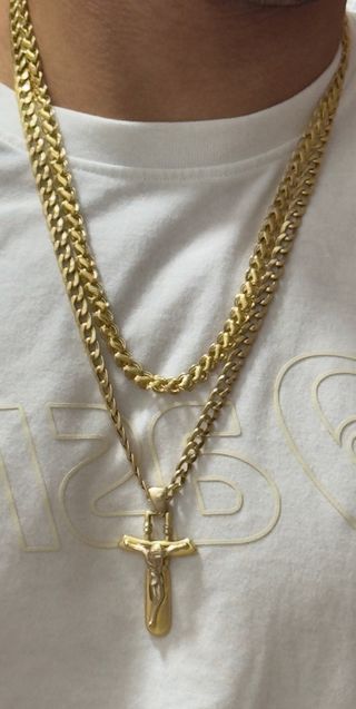 Cadena oro 18k - Cruz