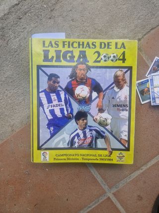 Liga 2004: cromos fútbol
