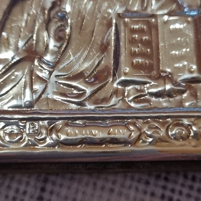 Lote 5 iconos ortodoxos bizantinos (2 en plata)