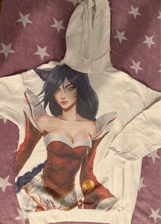 Sudadera LoL Ahri - Blanca y Roja