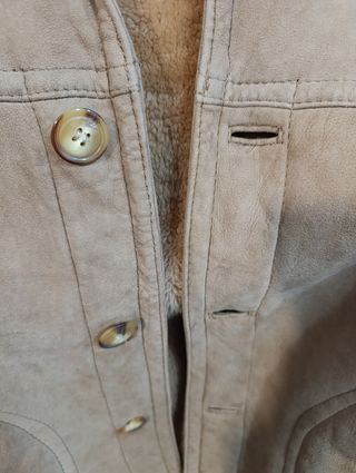 Chaqueta borrego vintage marrón