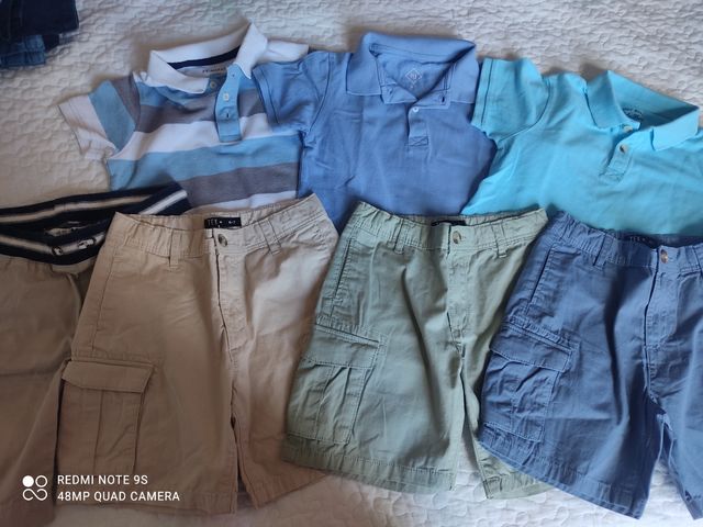 Ropa niño 6-7 años - 3 polos, 4shorts