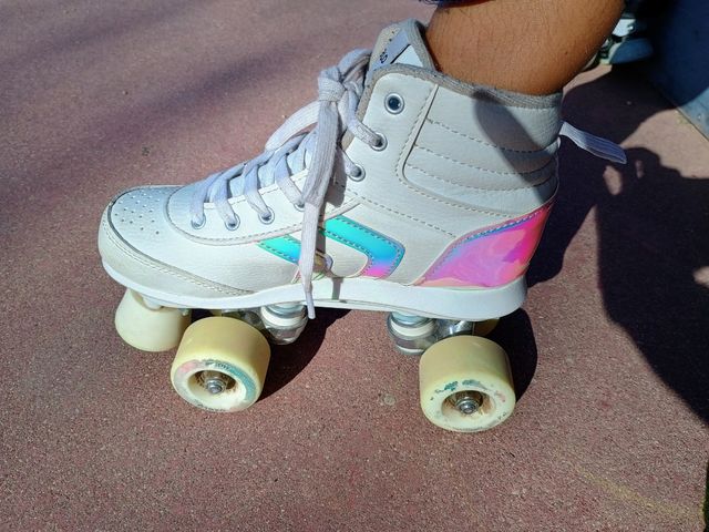 Patines Oxelo 4 ruedas - Blancos. Número 37