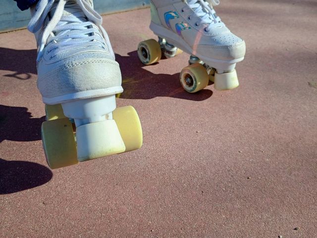 Patines Oxelo 4 ruedas - Blancos. Número 37