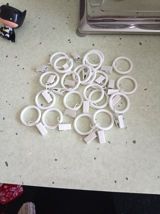 20 Anillos cortina SYRLIG Ikea blancos