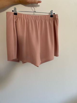 Falda pantalón elástica rosa