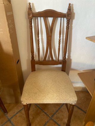 Silla madera estilo clásico