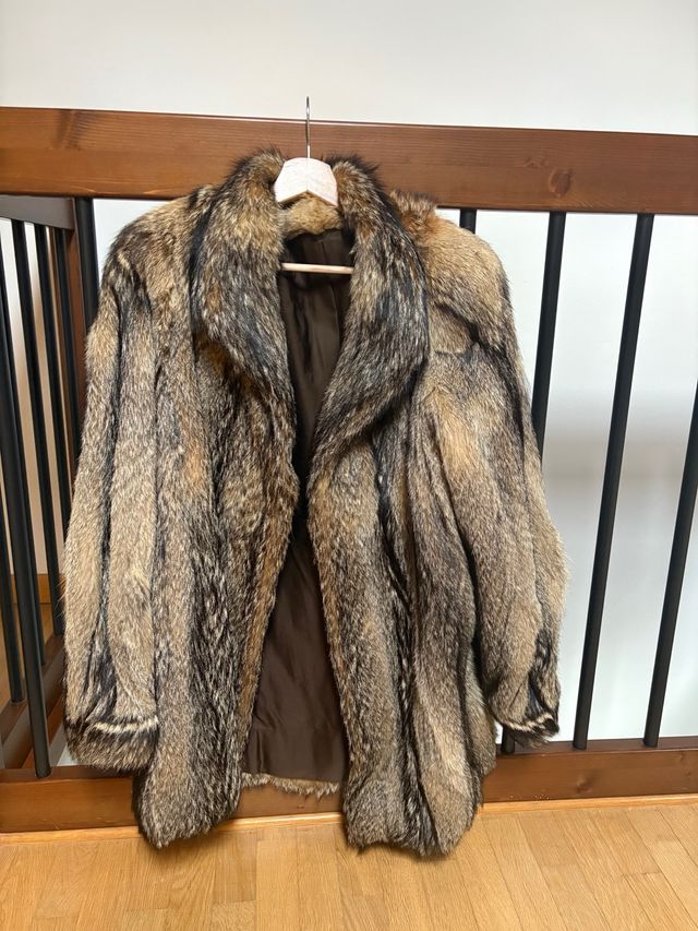Cappotto pelliccia marrone