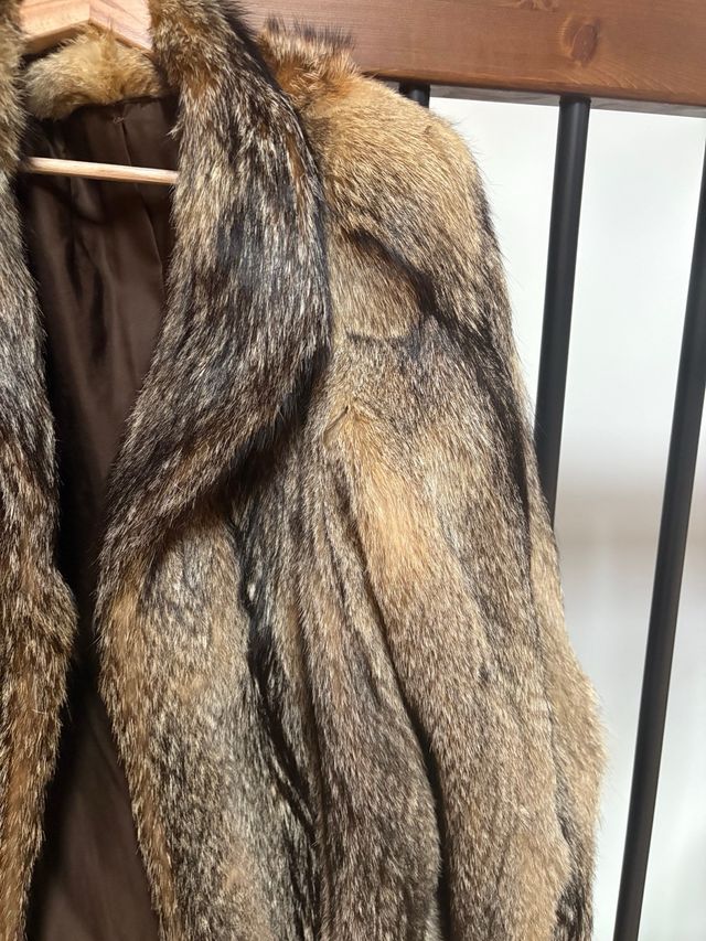 Cappotto pelliccia marrone