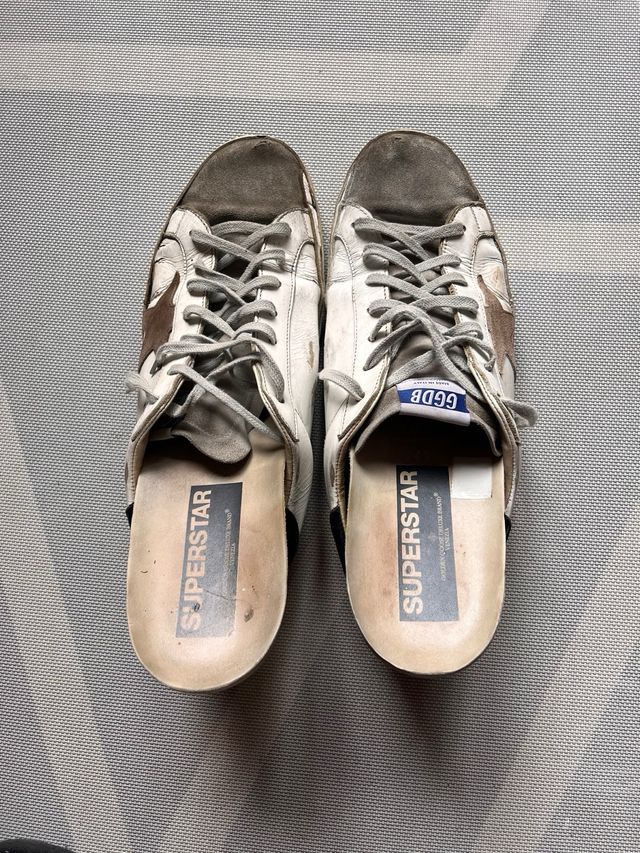 Golden Goose Superstar - sneakers bianche e marr