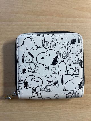 Portafoglio Snoopy bianco