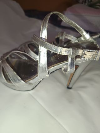 Zapatos Plata - Tacones