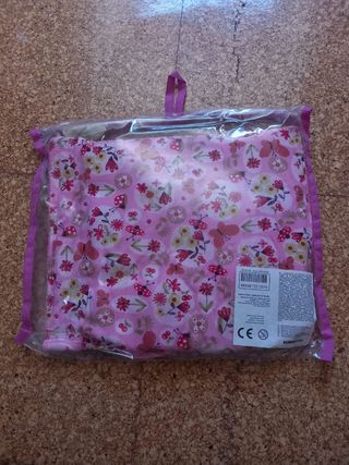 Set Toalha, Babete e Bolsa - Rosa - Boneca