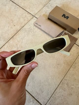 Occhiali da sole Meller color panna