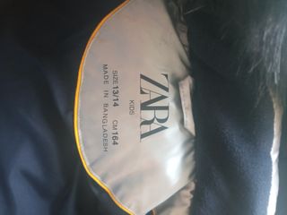 Abrigo Zara XL plateado