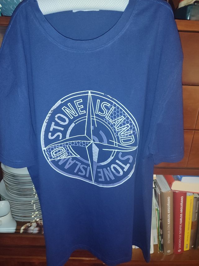Camiseta Stone Island azul talla S