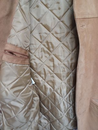 Chaqueta ante y punto caballero.