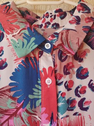 Vestido midi estampado floral