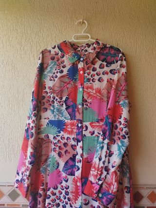 Vestido midi estampado floral