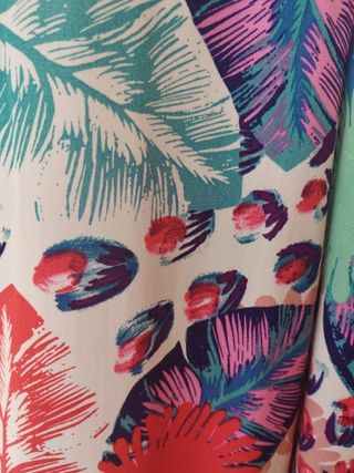 Vestido midi estampado floral