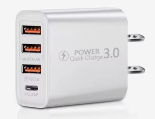 3 Cargadores USB tipo A y tipo C - Carga rápida