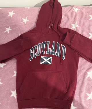 Sudadera Escocia granate