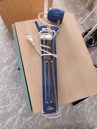 Lámpara Flexo Ikea azul metalica