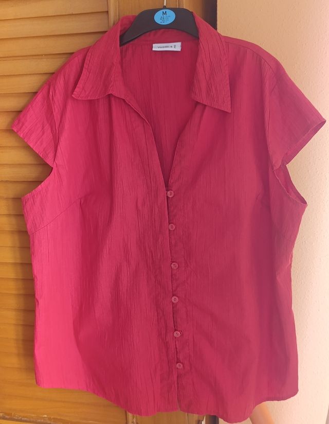 Camisa roja curvy talla 44-46