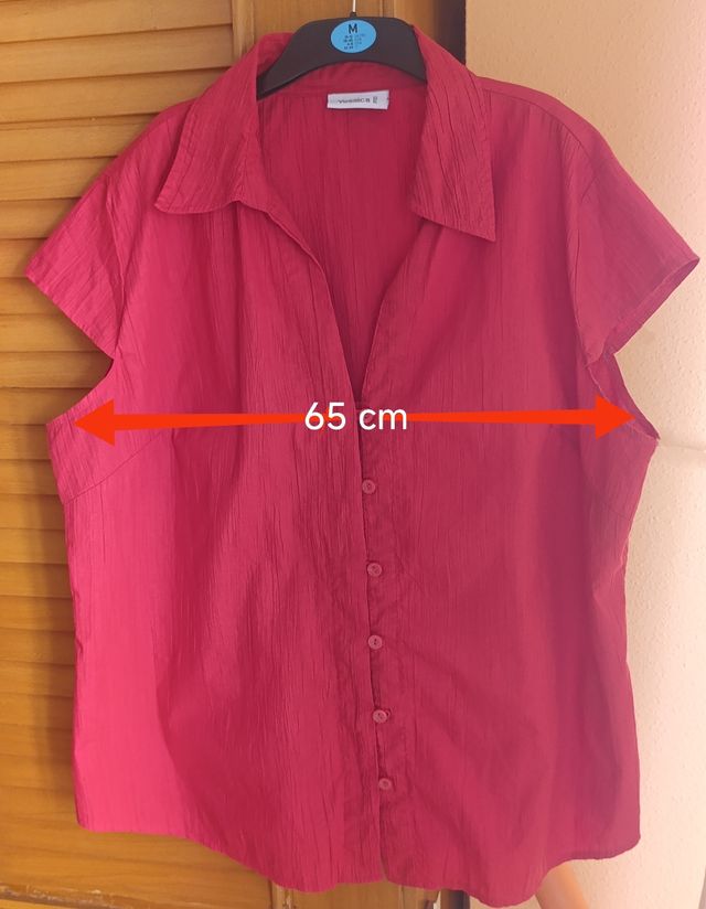 Camisa roja curvy talla 44-46