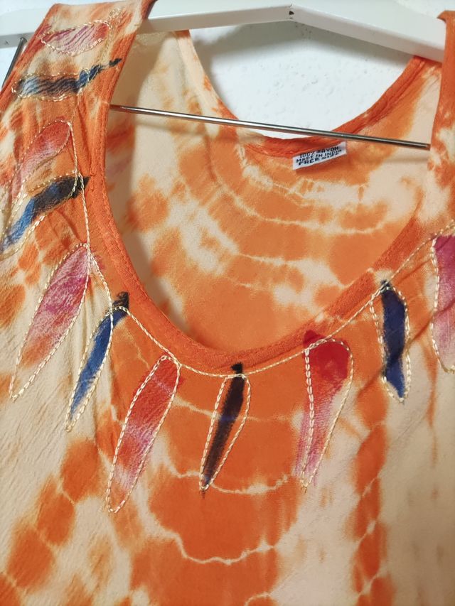 Vestido boho naranja - India