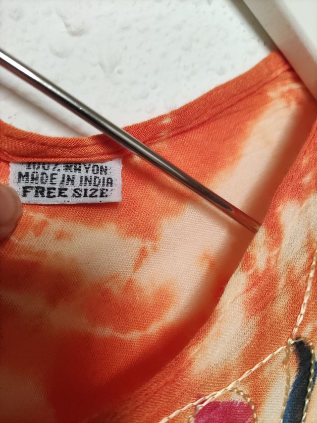 Vestido boho naranja - India