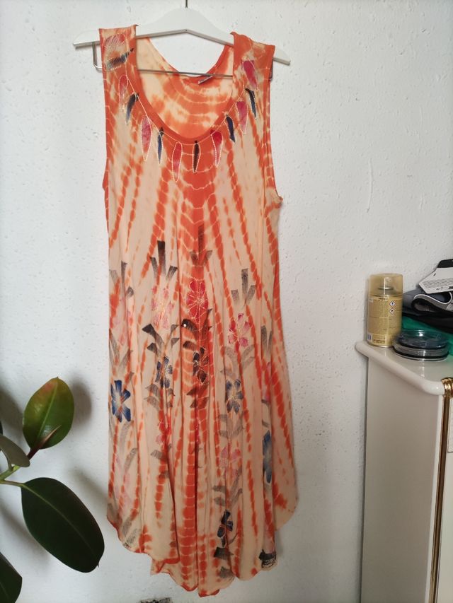 Vestido boho naranja - India