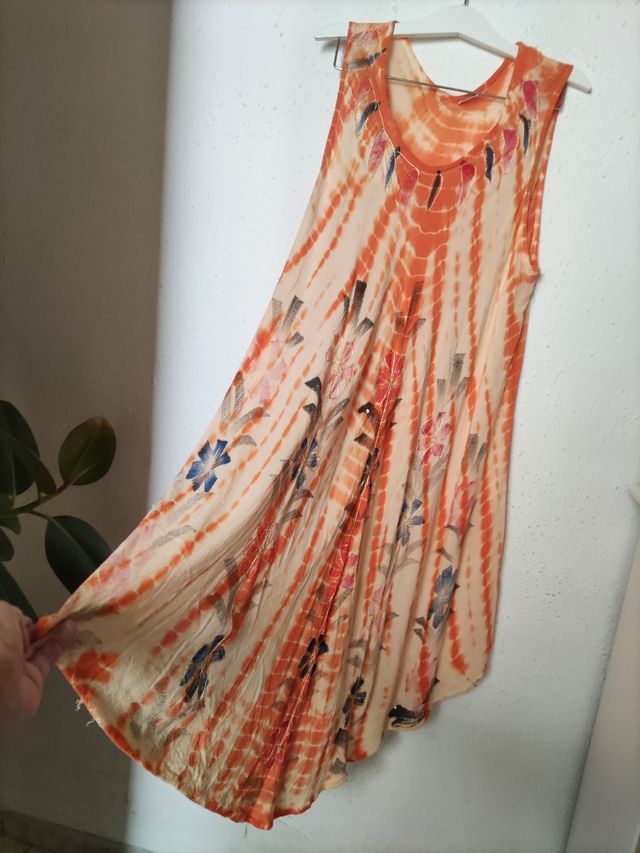 Vestido boho naranja - India