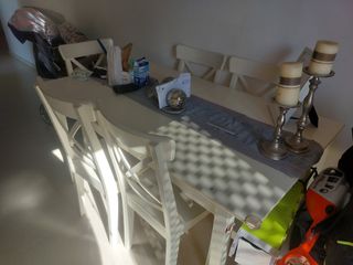 Mesa Ikea blanca extensible